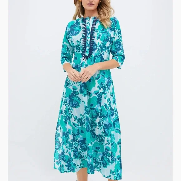 Tuckernuck Floral Midi Dress - Picture 1 of 8